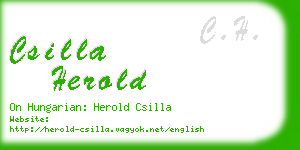 csilla herold business card
